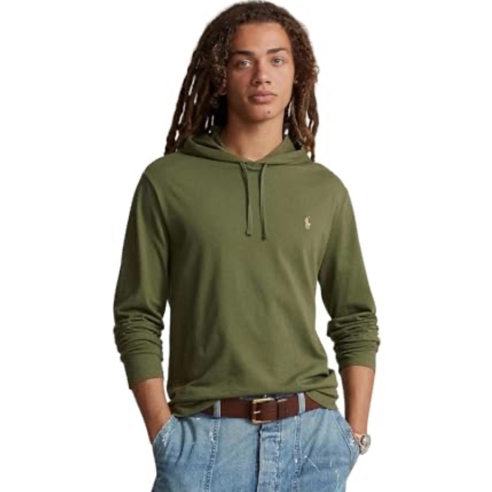 Polo by Ralph Lauren Olive Green Hooded Long Sleeve Pullover